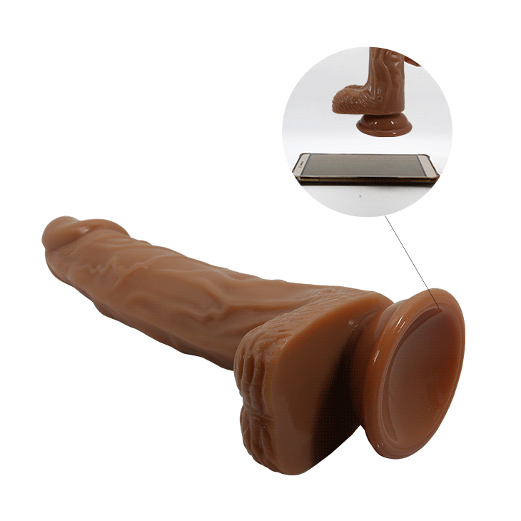 21 cm Kumandalı Realistik Penis Vibratör - 7 Titreşimli, 7 Döndürmeli, İtmeli - Resim 8