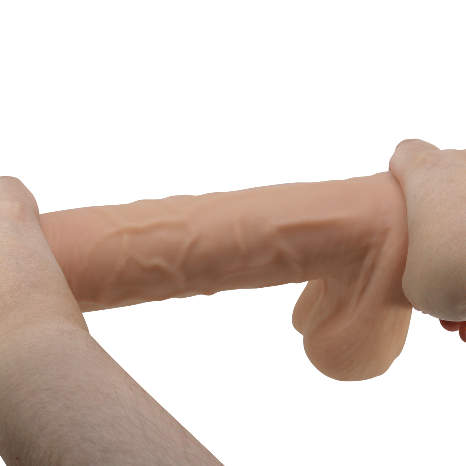 26 cm Ten Rengi Realistik Vantuzlu Dildo - Resim 9