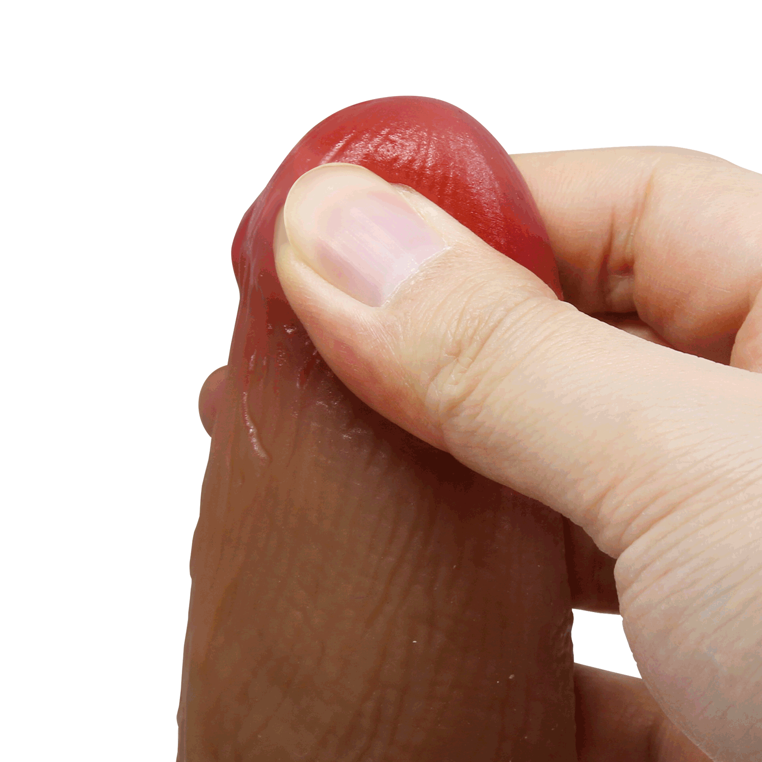 28 cm Kahverengi Gerçekçi Yapay Penis - Resim 7