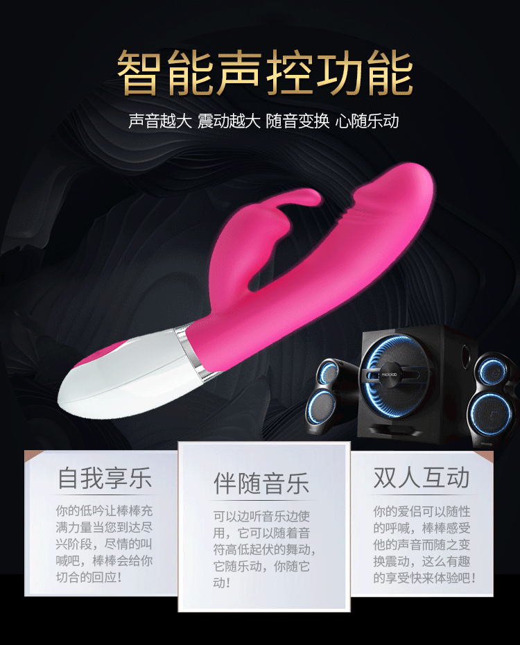 Teknolojik Rabbit Vibratör - 30 Titreşimli, Sesle Güç Ayarlanabilir - Resim 9