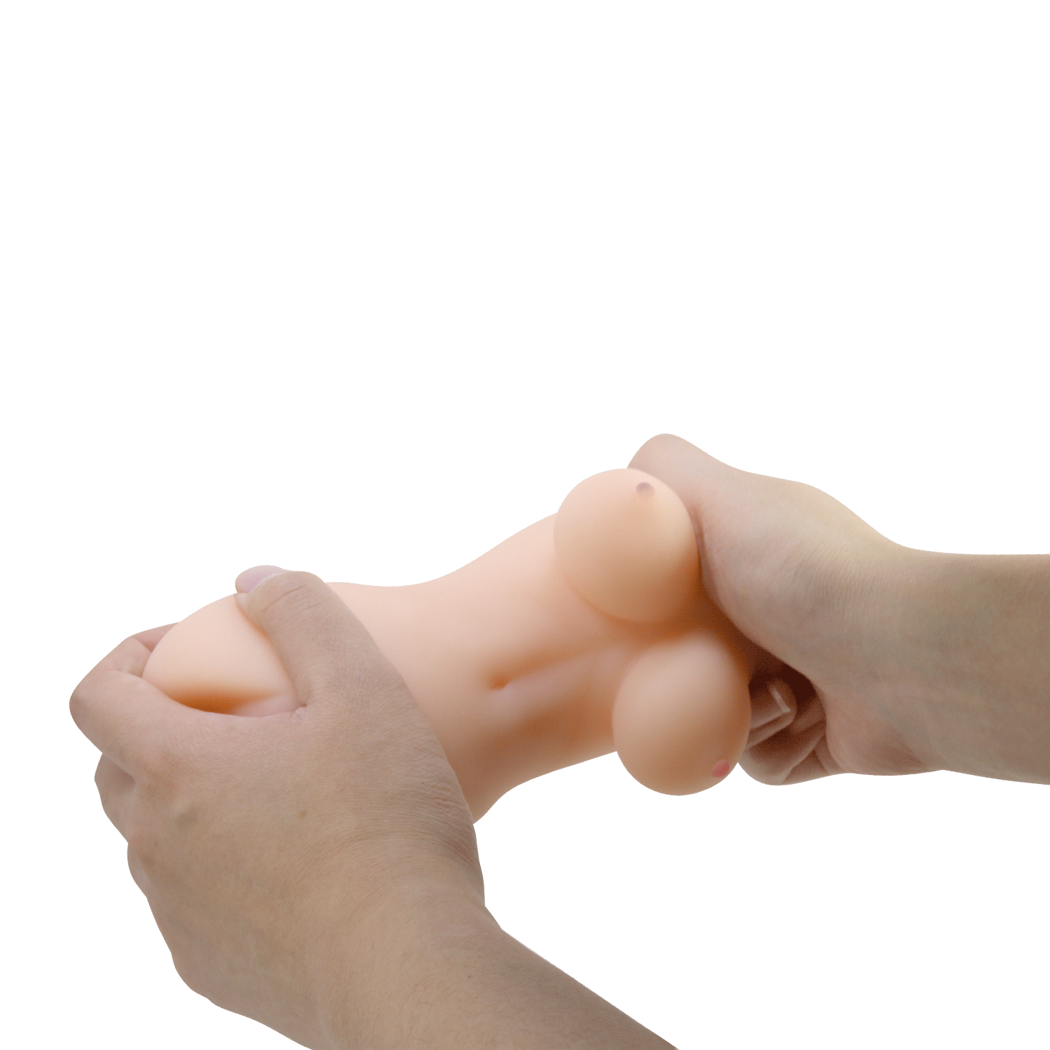 Hannah Büyük Göğüslü Realistik Suni Vajina Anal Mastürbatör - Ten - Resim 12