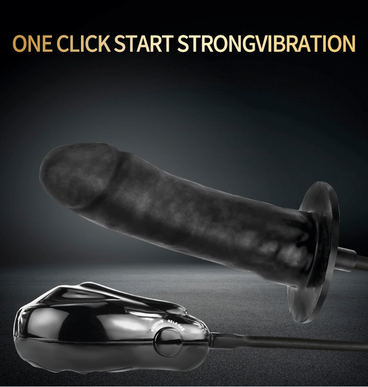 Şişirilebilir Titreşimli Kumandalı Yapay Penis - Anal, Vajinal - Resim 10