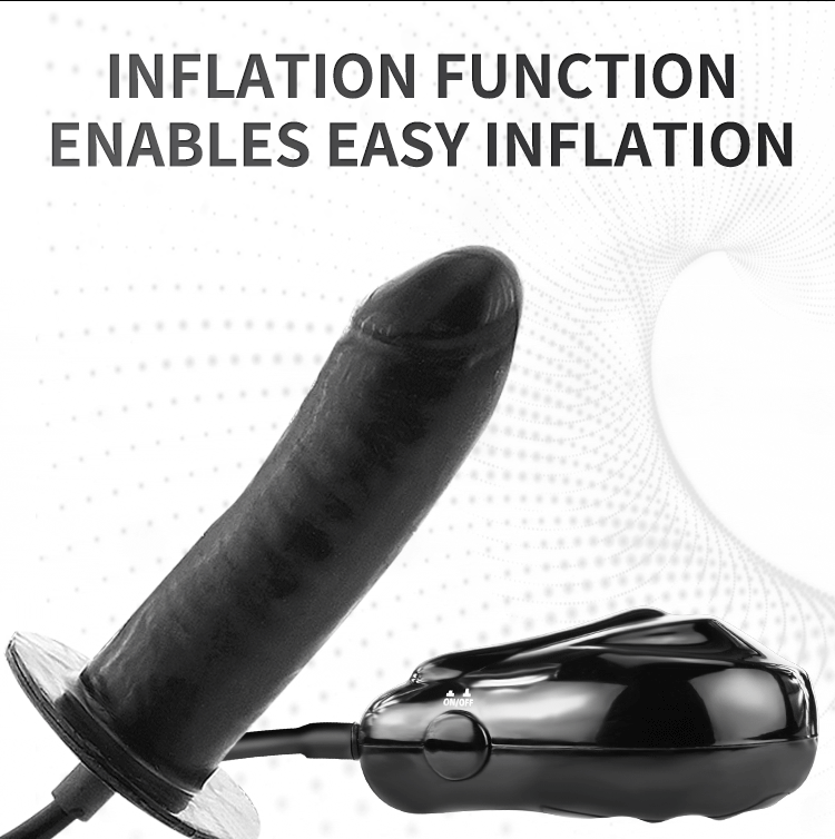 Şişirilebilir Titreşimli Kumandalı Yapay Penis - Anal, Vajinal - Resim 8