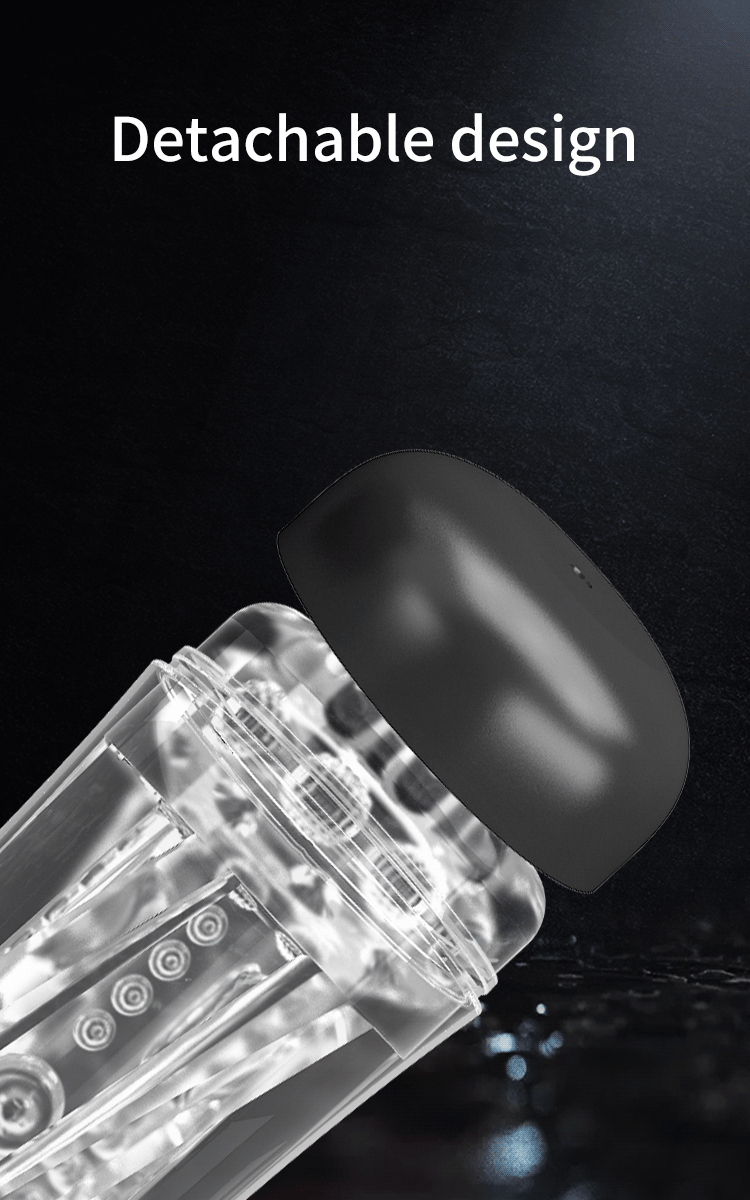 Kupa Mastürbatör - Şeffaf, Titreşimli - Resim 10