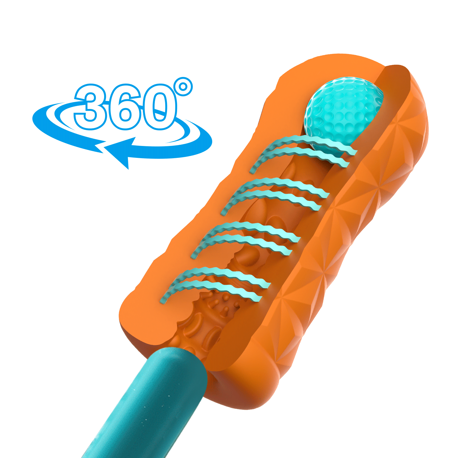 Victoria Cheney Uyarici Toplu Mastürbatör - Turuncu - Resim 10