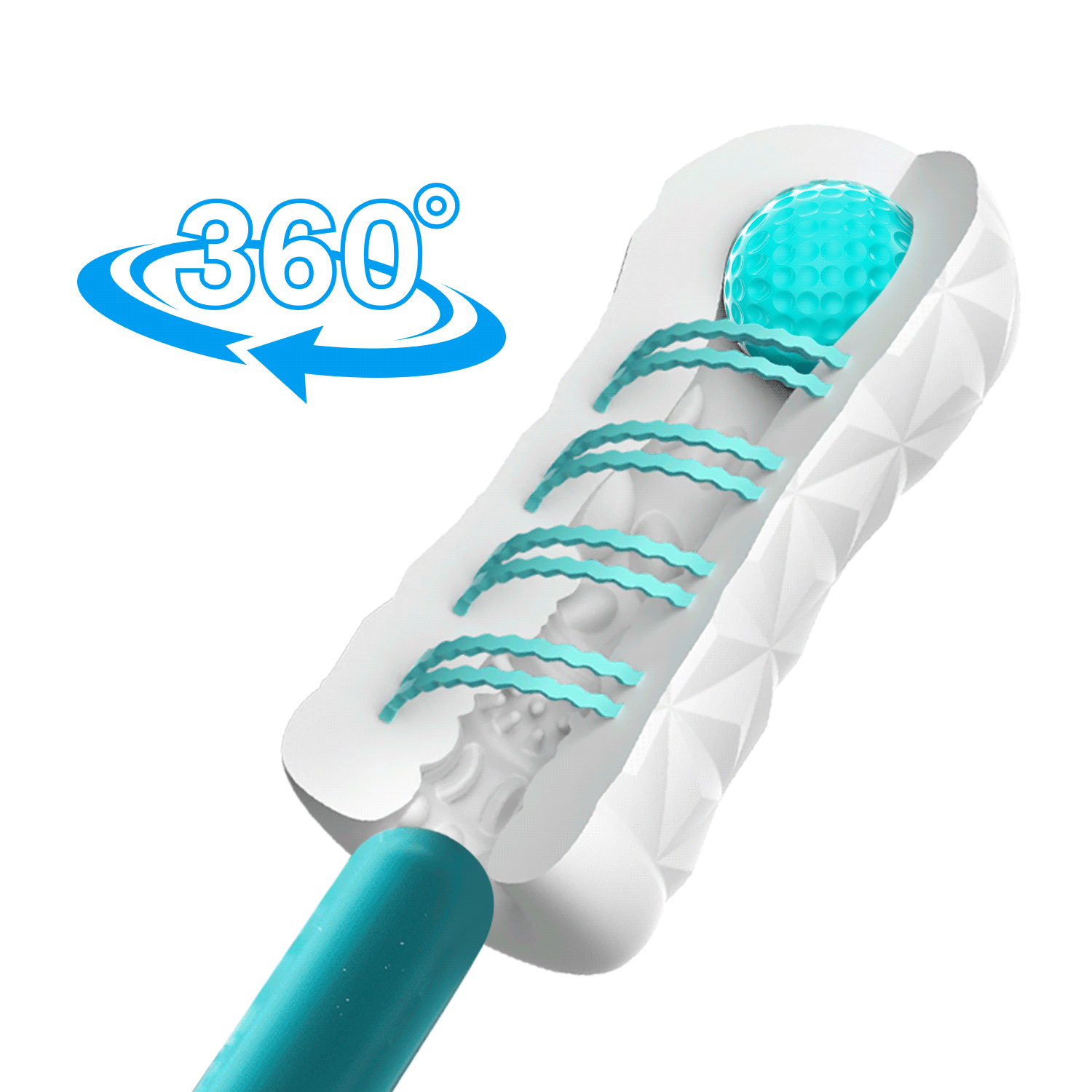 Victoria Cheney Uyarici Toplu Mastürbatör - Beyaz - Resim 3